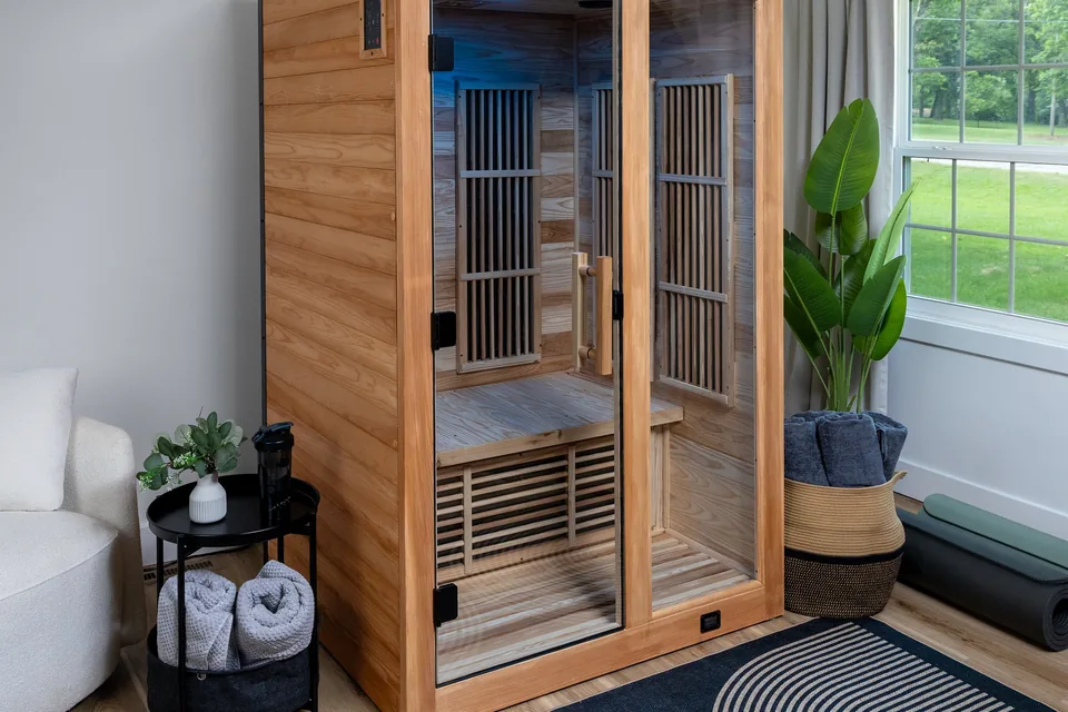 Indoor home sauna